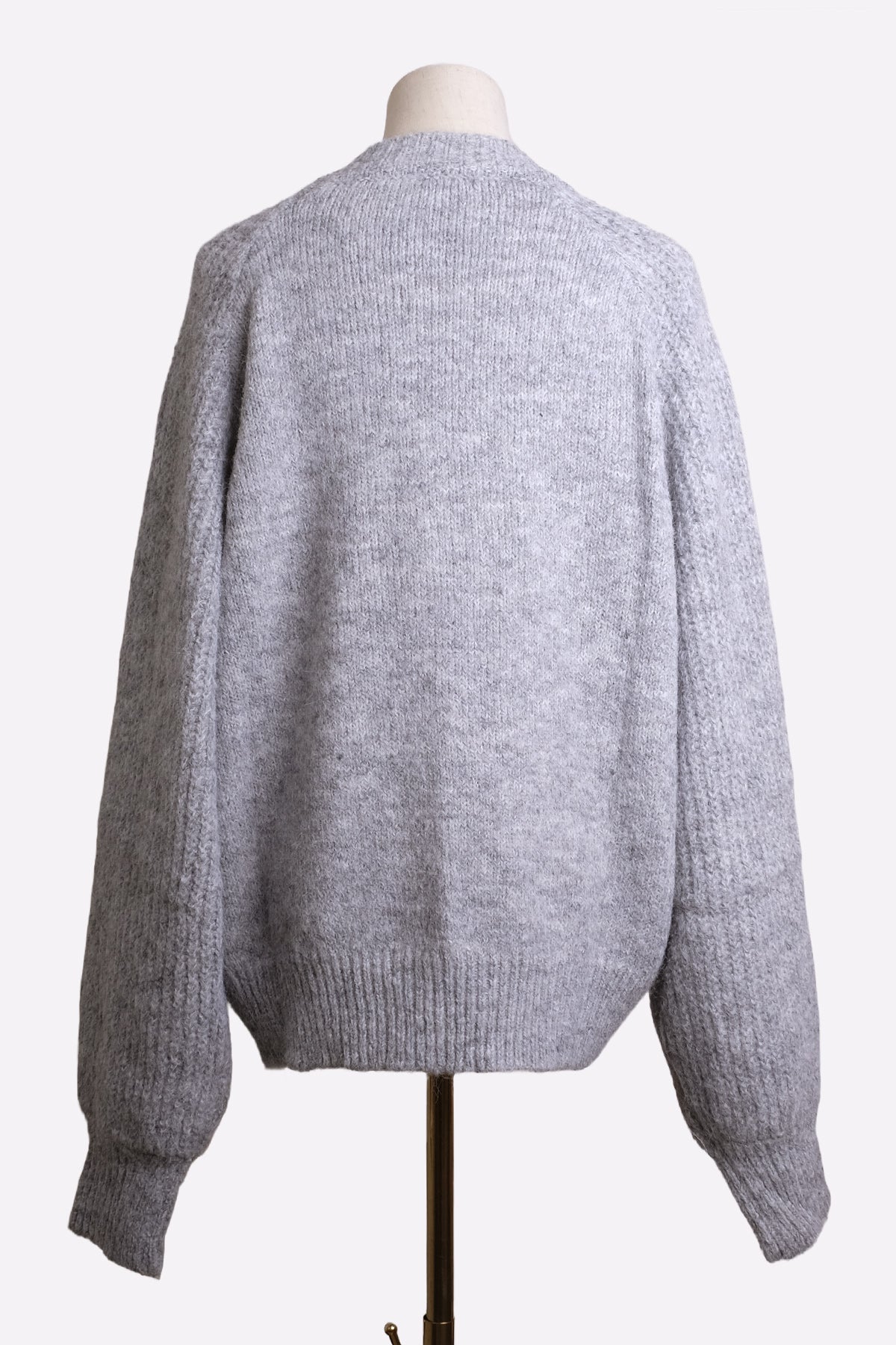 Raglan Knit Sweater (Gray)