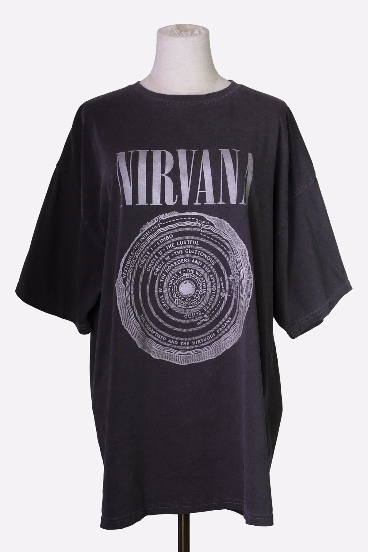 NIRVANA Oversized Tee (Charcoal)