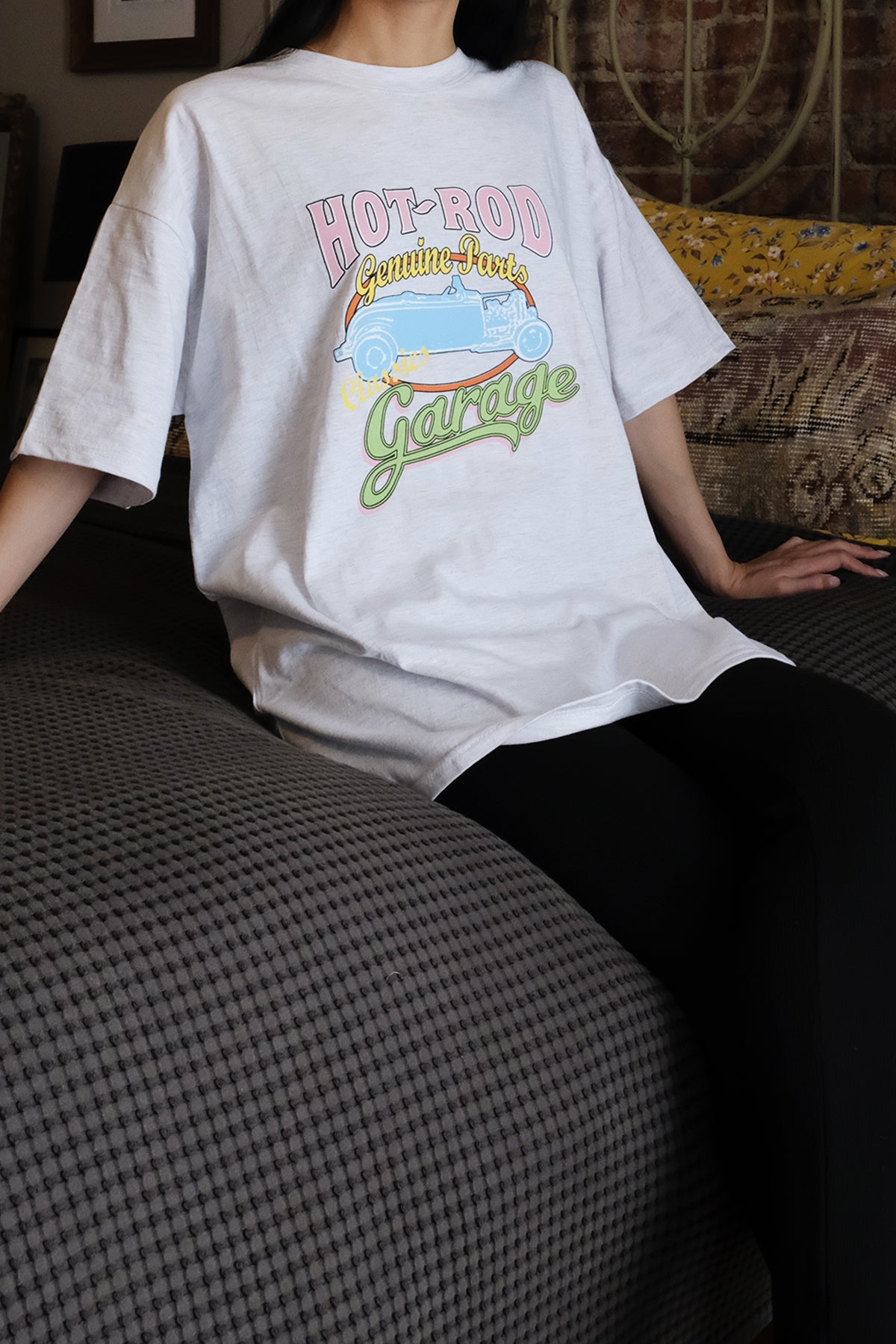 Hot Rod Box T-shirt (Melange Light Gray)