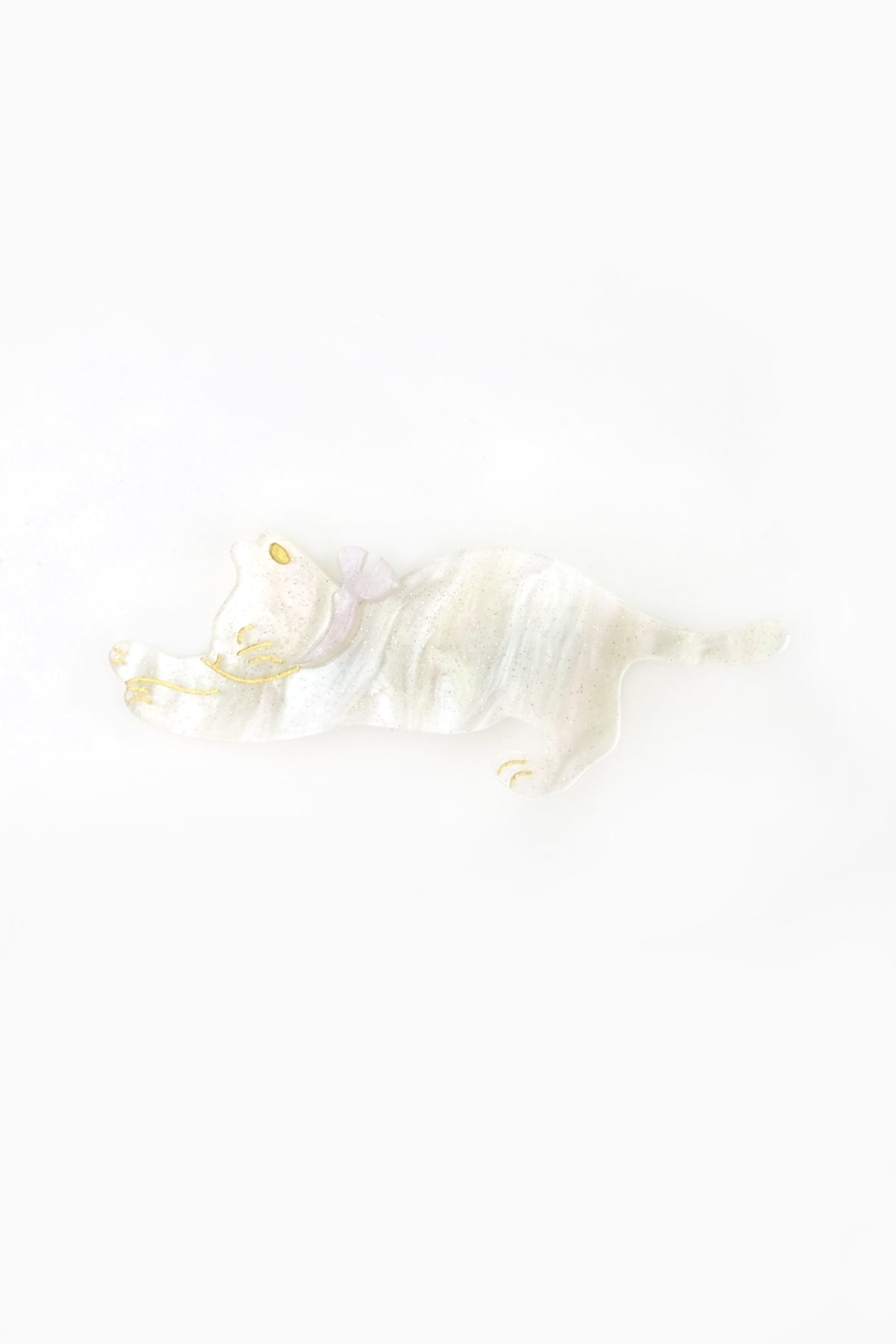 Cute Cat Acrylic Tige Boule Clip