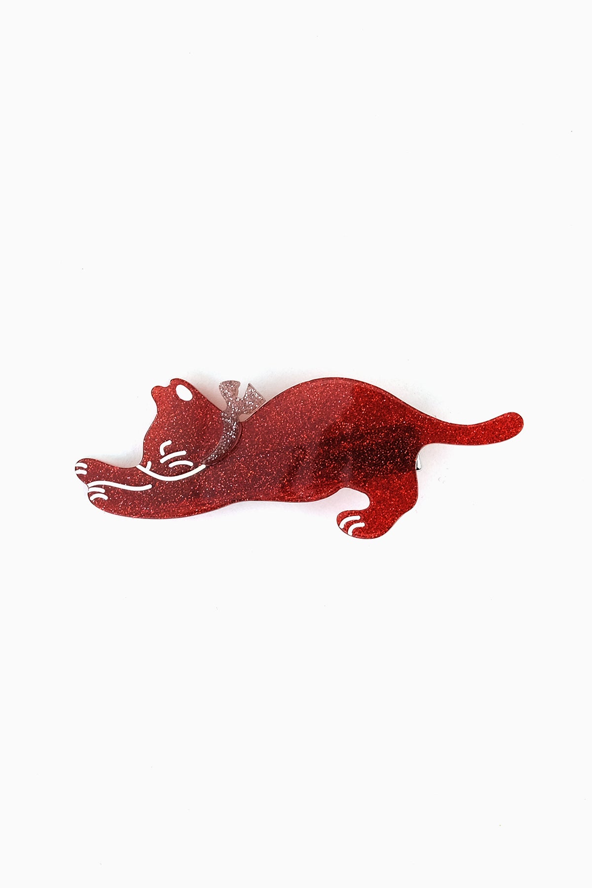 Cute Cat Acrylic Tige Boule Clip