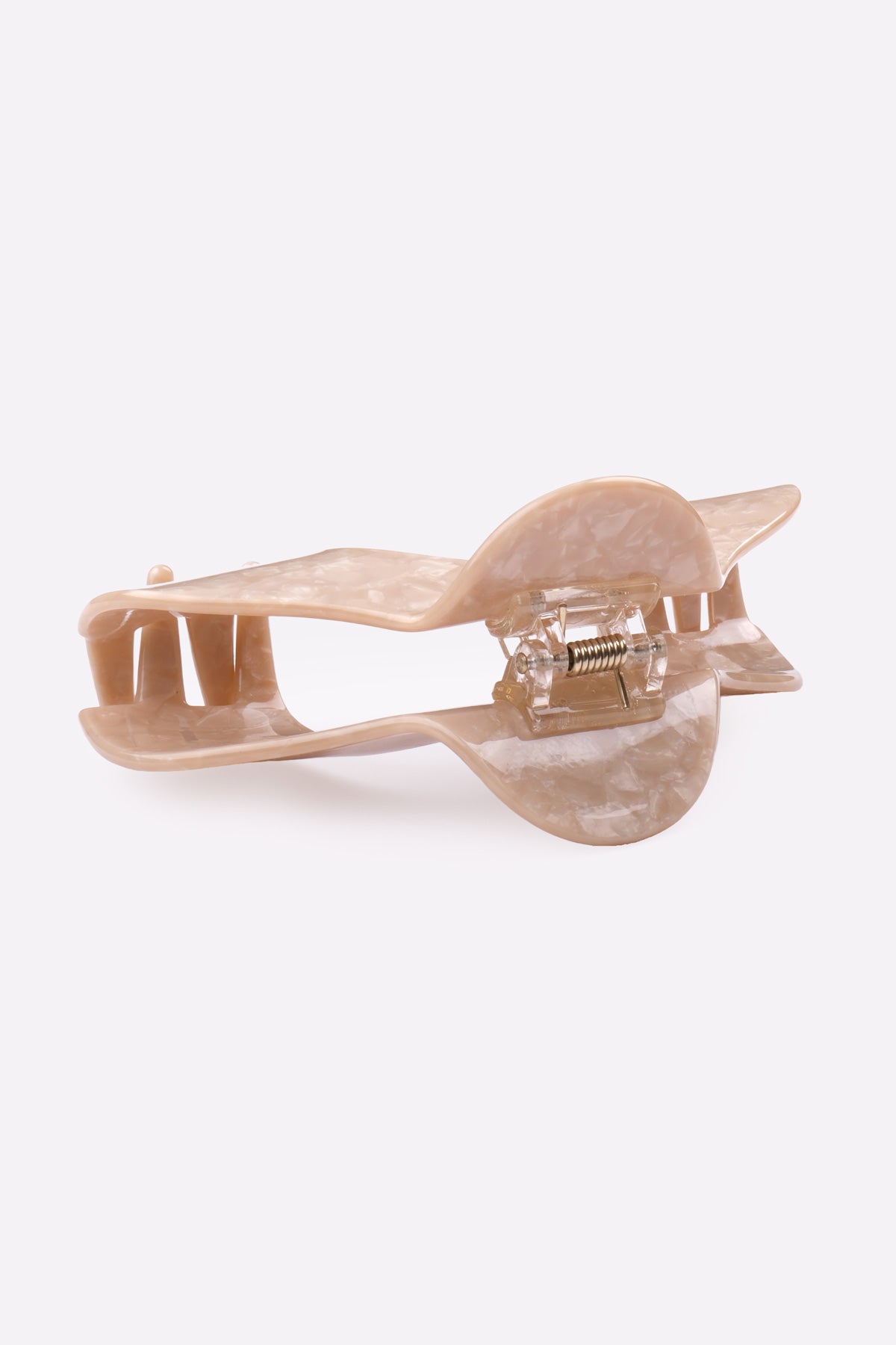 Arched Semicircle Hair Claw (Light Coffee)
