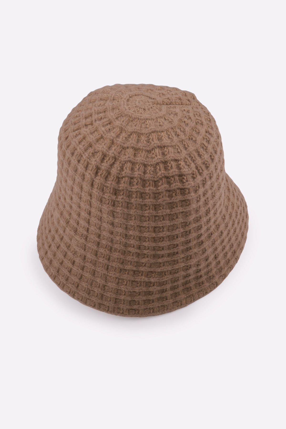 Waffle Knit Bucket Hat (Mocha)