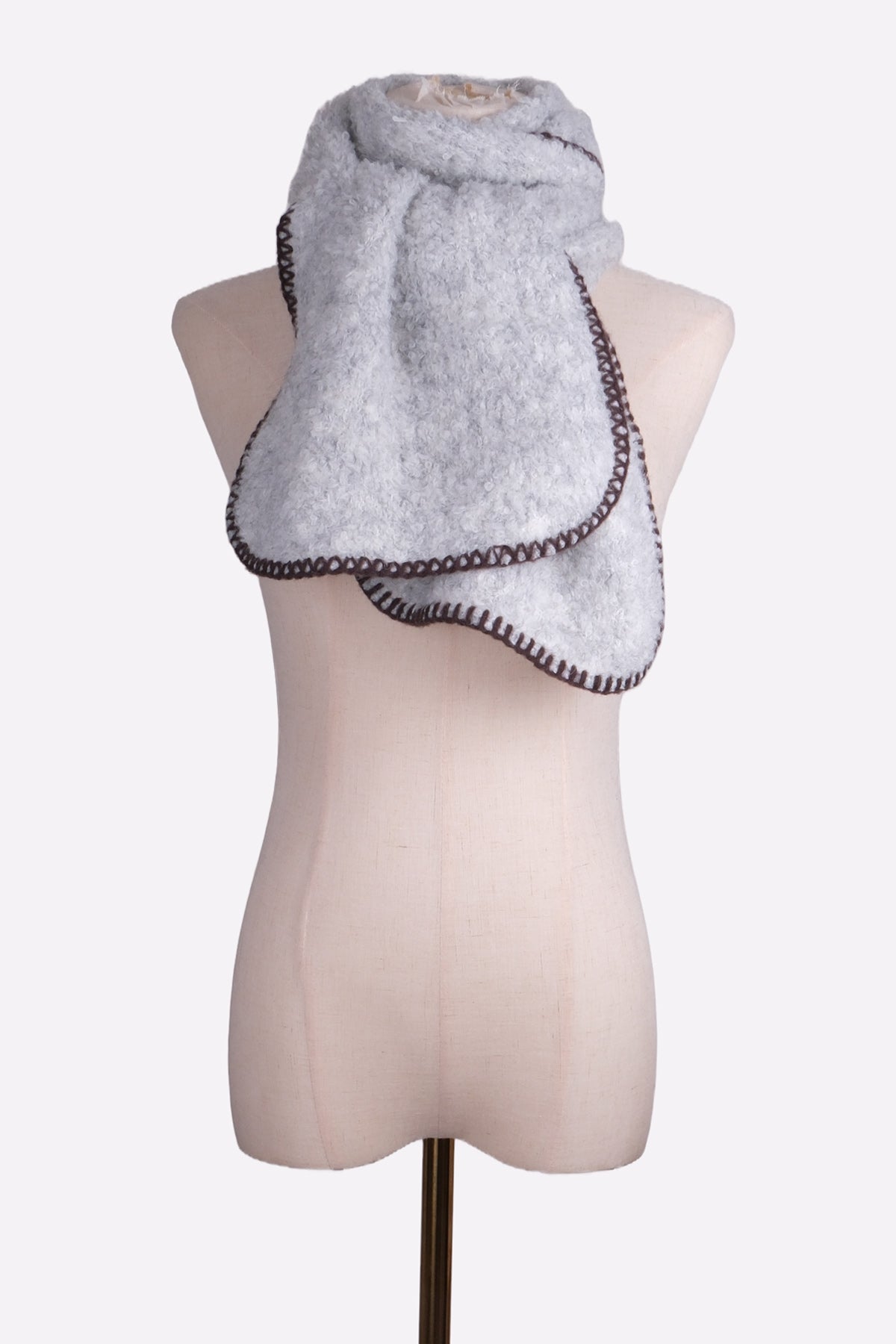 Color Block Loop Yarn Scarf