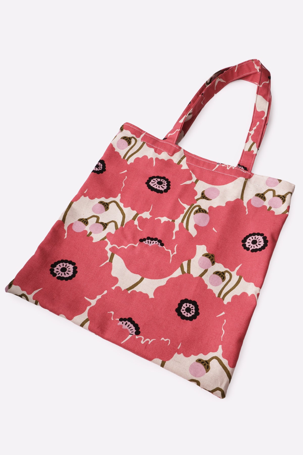 Sewsoulfine Pink Floral Print Tote