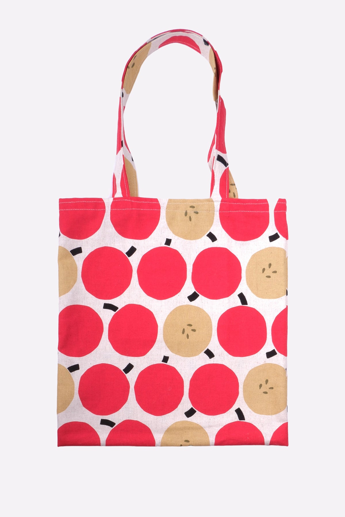Sewsoulfine Vibrant Apple Print Tote