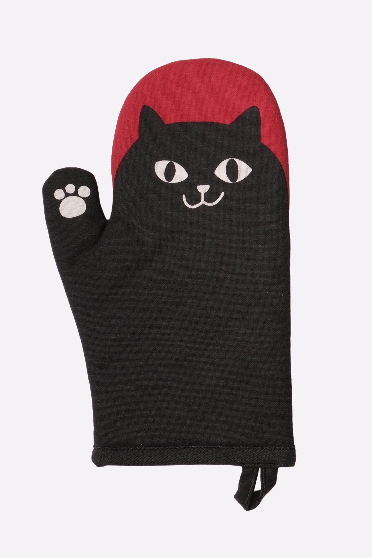 Black Cat Oven Mitt