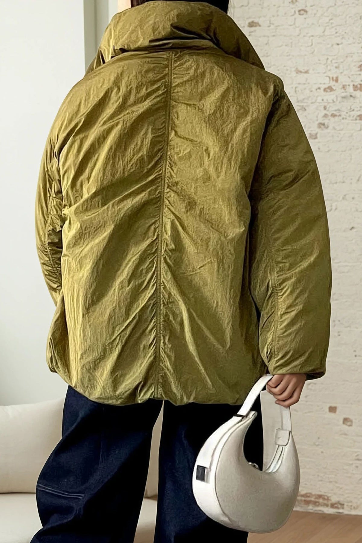 Balloon Puffer Jacket (Olive)