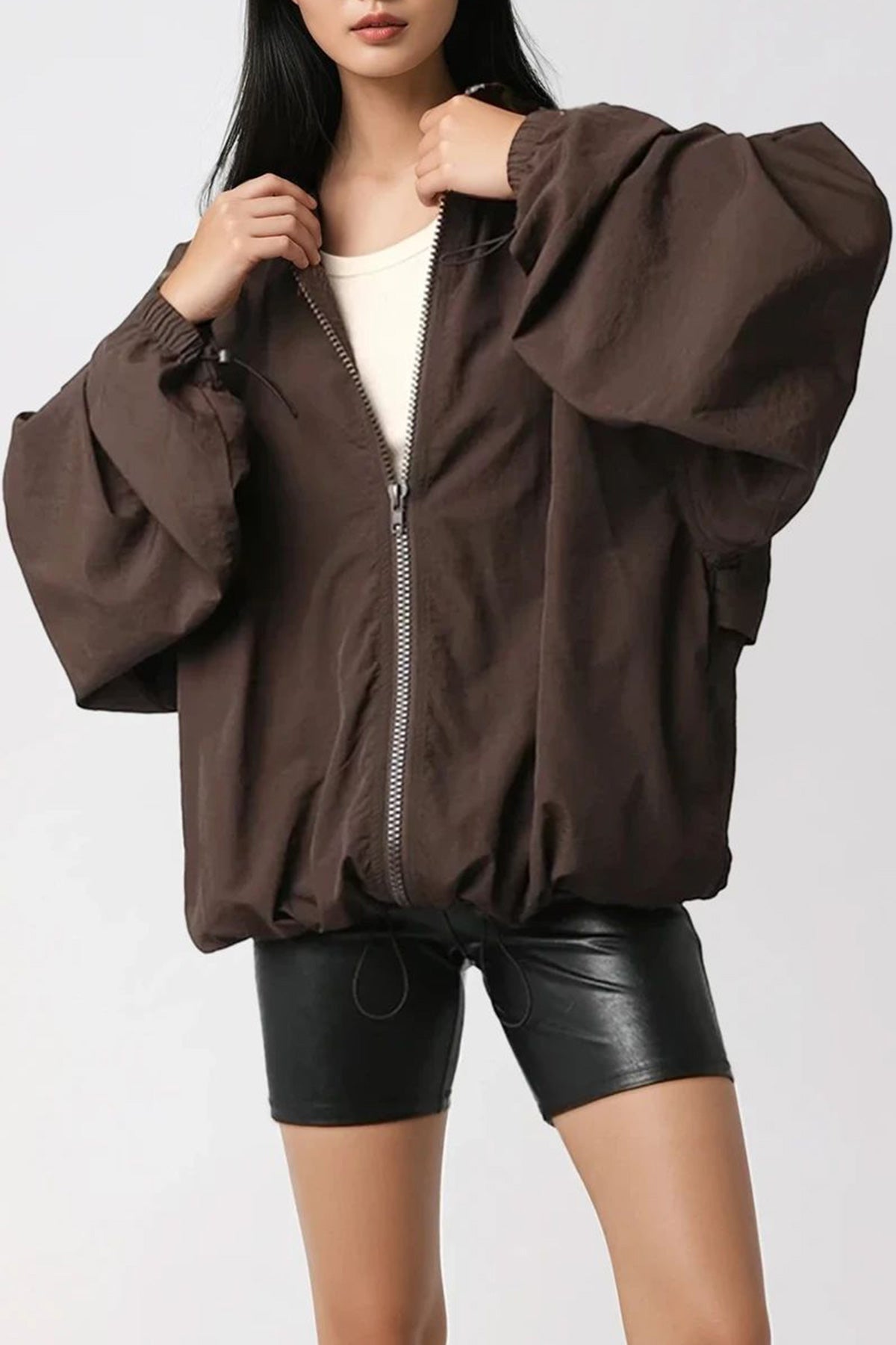 Collared Jacket (Brown)
