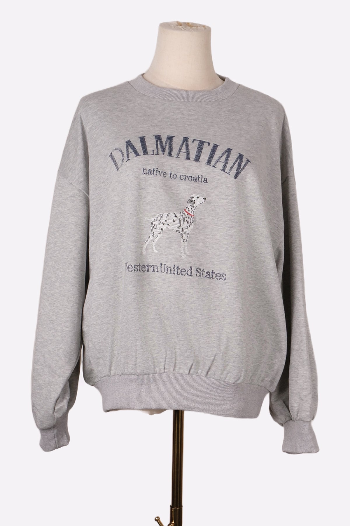 Dalmatian Sweatshirt (Gray) Front
