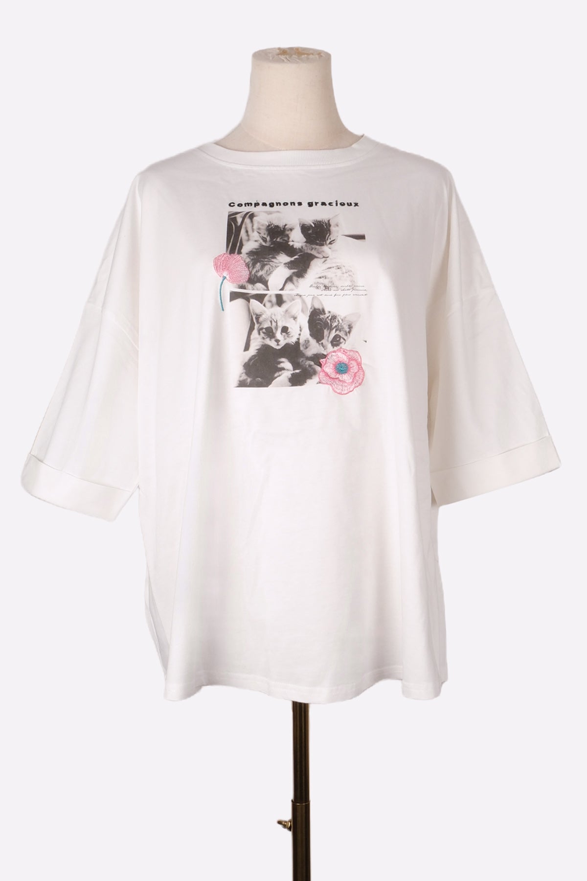 Compagons Cat T-Shirt (White)