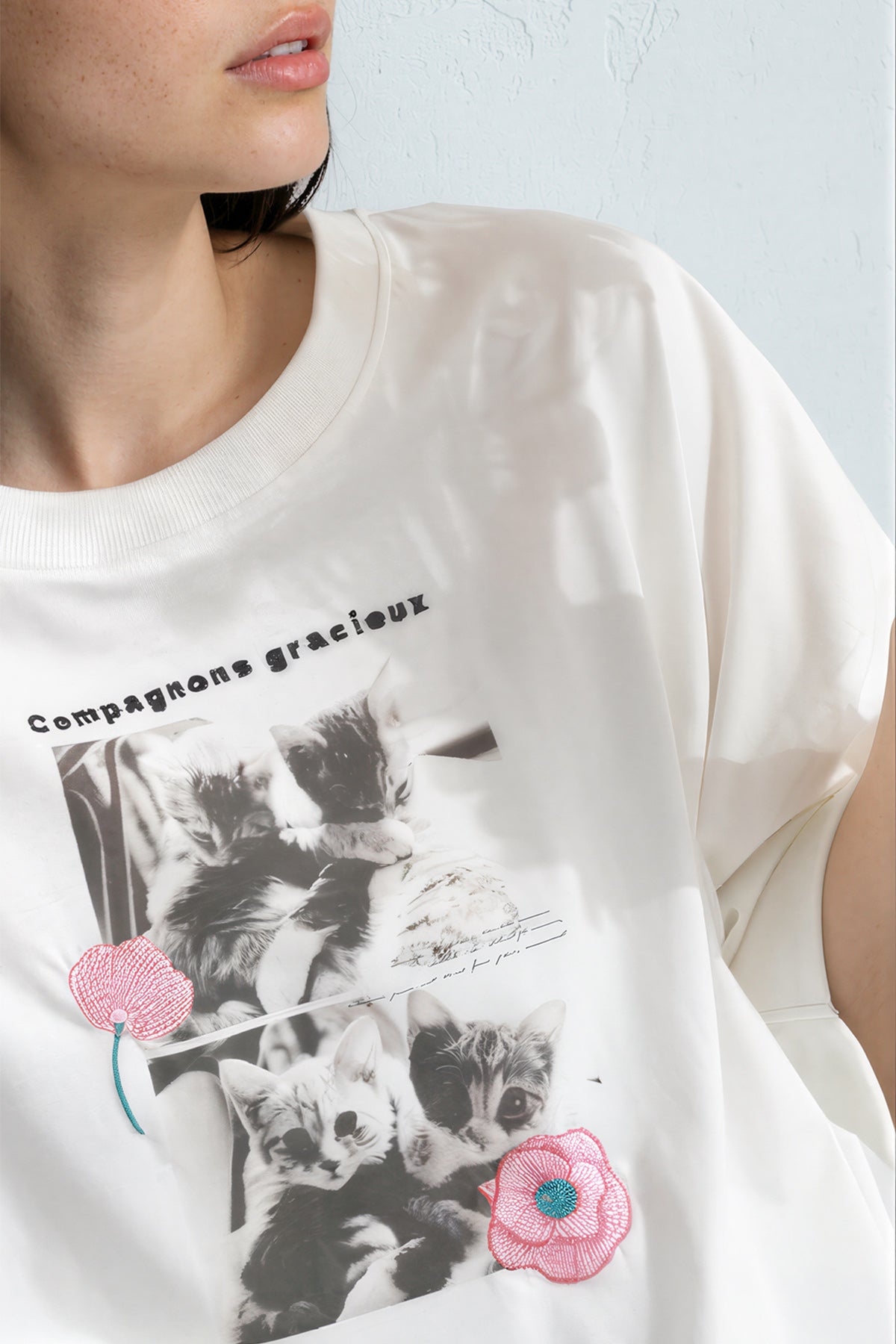 Compagons Cat T-Shirt (White)